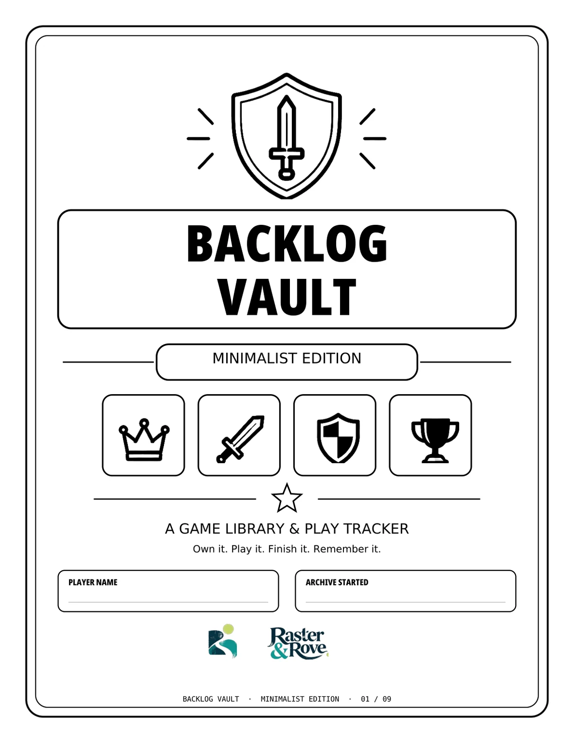 Backlog Vault — Minimalist Edition cover